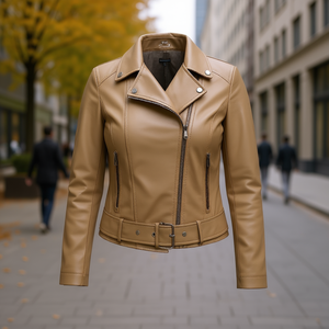 HDJ Junior Leather <b>Jacket</b> SFC-406 Women <b>Plus</b> <b>Size</b> Coat <b>Jacket</b> - Product Image 3