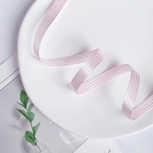 Ruban en satin rayé imprimé délicat de 1 cm pour emballage cadeau, 50 yards/rouleau, vente en gros - Product Image 2