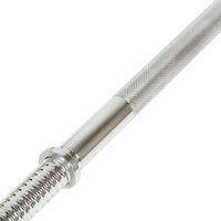 Barre de musculation droite chromée de 1,5 m/59 pouces avec colliers étoile – Meilleure vente