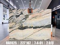 FANCY STONE Bulgari Marbre rose naturel fini pour les plans de travail d'îlots de lavabo et les projets de murs décoratifs