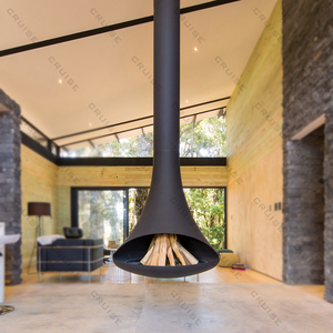 Chimenea Suspendida de <span class=keywords><strong>Bioetanol</strong></span> sin Humo para Decoración de Interiores de Estilo Popular CRUISE 2025, Chimenea Colgante de 90 cm - Product Image 1
