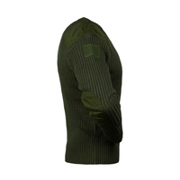 Pull de sécurité en tricot pour homme, col rond et col en V, pull de combat