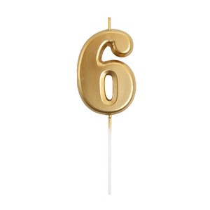 Bougies Chiffres Dorées en Gros 0-9 Sans Fumée en Cire de Paraffine Numérique Fournitures pour Pâtisseries Anniversaires Fêtes Nouvel An Bars - Product Image 6