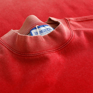 Camisetas Unisex de Algodón Premium de Lujo, con Logotipo Personalizado, Estilo Urbano, Alto Gramaje, Tinte Vintage, Lavado Enzimático y Decolorado - Product Image 3