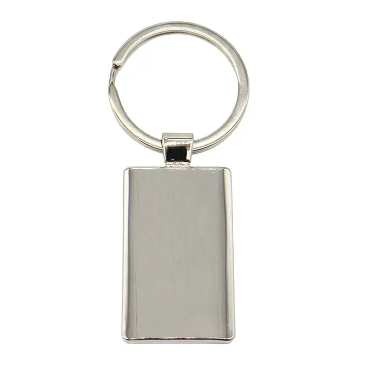 Hình Chữ Nhật Hình Dạng Hợp Kim Kẽm Trống Thăng Hoa Bán Buôn Kim Loại Trống Laser Khắc Keychain