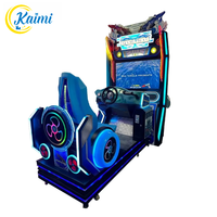 Bateau de Course Dynamique et Réaliste en Métal, Machine de Jeu d'Arcade à Monnayeur à Grande Vitesse avec Lumières Clignotantes pour Enfants et Adultes (Version Anglaise)
