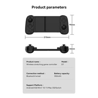 Nuevo Control de Juego Inalámbrico Portátil con Seis Ejes LED para iPhone, Android, PC, Win7