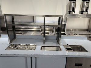 2.5m Customized Length <b>Working</b> Bubble Tea <b>Table</b> for Milk Tea Shop With Full Set High Quality Bubble Tea Counter Equipment - Product Image 6