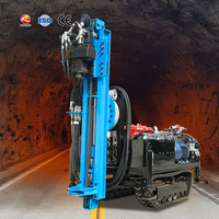 Foreuse DTH sur chenilles compacte pour l'ancrage, idéale pour la protection des pentes routières et l'ancrage de tunnels