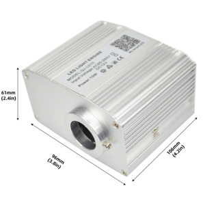Projecteur de plafond LED RVBW 10W à fibres optiques avec télécommande RF, pour un ciel étoilé DIY, idéal pour home cinéma, voiture, décoration de fête - Product Image 2