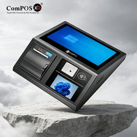 Terminal de Punto de Venta (TPV) con Pantalla Táctil de 11.6 Pulgadas, Lector de Tarjetas NFC, Sistema POS con Ventana de Doble Pantalla, WiFi y Bluetooth