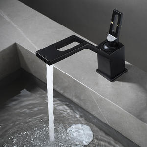 Nouveau modèle de lavabo de salle de bains en cuivre au design moderne, double usage chaud et froid <span class=keywords><strong>avec</strong></span> <span class=keywords><strong>ensemble</strong></span> de robinets anti-éclaboussures - Product Image 4