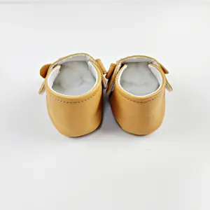 Bede vente directe d'usine dessin animé chaussures décontractées pour bébés garçons et filles semelles en caoutchouc en cuir véritable antidérapant premier bébé pour enfants