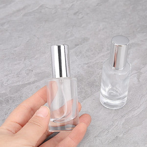 <b>Empty</b> <b>Spray</b> Perfume <b>Bottle</b> 20Ml Transparent Glass Mini Portable With Pump Head For Women's Perfume - Product Image 1
