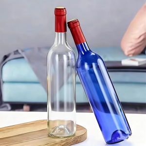 Botella de Vino de Vidrio a Bajo <span class=keywords><strong>Precio</strong></span>, Botellas de Vino de 500 ml, 200 ml, 375 ml con Corcho, Botella de Vidrio para Vino Tinto Helado - Product Image 3