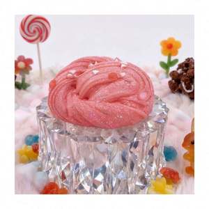 Cotton Pastel Charms Glitter Ice Cream DIY Handmade <b>Modeling</b> Kit Mixed <b>Foam</b> Beads Clay Textures Scented Slime Set - Product Image 3