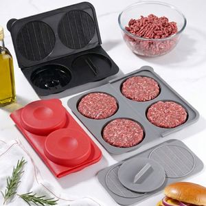 Nouveau Moule à Galettes Antiadhésif 4-en-1 en Silicone Sans BPA, Compatible Lave-Vaisselle et Congélateur, pour Barbecue et Cuisine - Product Image 1