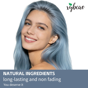 Polvo <span class=keywords><strong>de</strong></span> Coloración Capilar Botánico Tono Azul Brillante Resistente a la Decoloración No Daña el <span class=keywords><strong>Cabello</strong></span> con Aloe y Ginseng Set Personalizado - Product Image 5