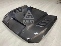Capot moteur avant en fibre de carbone style KXY TF pour capot Ford Mustang 2015-2023