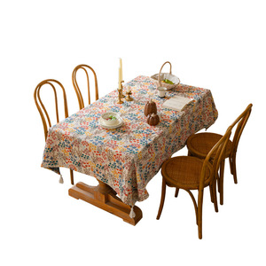 <span class=keywords><strong>Nappe</strong></span> <span class=keywords><strong>Jacquard</strong></span> Florale Américaine Épaisse, Housse de Table Basse Rectangulaire Haut de Gamme Luxe Léger, <span class=keywords><strong>Nappe</strong></span> Française - Product Image 6