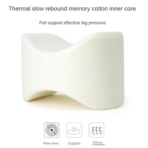 Oreiller en mousse à mémoire de forme pour le soulagement des douleurs au genou, aux jambes et au bas du dos, pour femmes enceintes et sciatique, léger, facile à nettoyer, pour un sommeil profond et respectueux de l'environnement - Product Image 5