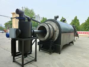 Horno de carbonización de residuos sólidos municipales de ahorro de energía Sanjin Máquina para hacer carbón de cáscara de coco - Product Image 6