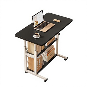 Table de formation mobile pliable <span class=keywords><strong>avec</strong></span> dessus rabattable et roulettes, réglable pour salle de classe, <span class=keywords><strong>bureau</strong></span>, conférence, réunion, étude - Product Image 6