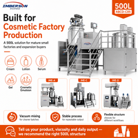 Mélangeur émulsifiant sous vide industriel 500L en acier inoxydable SUS316L pour la fabrication de cosmétiques, peintures et savons - Nouveau