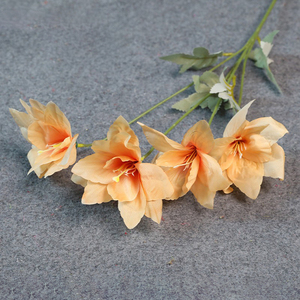 Rose artificielle réaliste en forme de lotus orange, décoration de fond pour la remise des diplômes, le Nouvel An, les mariages, Noël, la fête des mères, centre de table, boule - Product Image 6