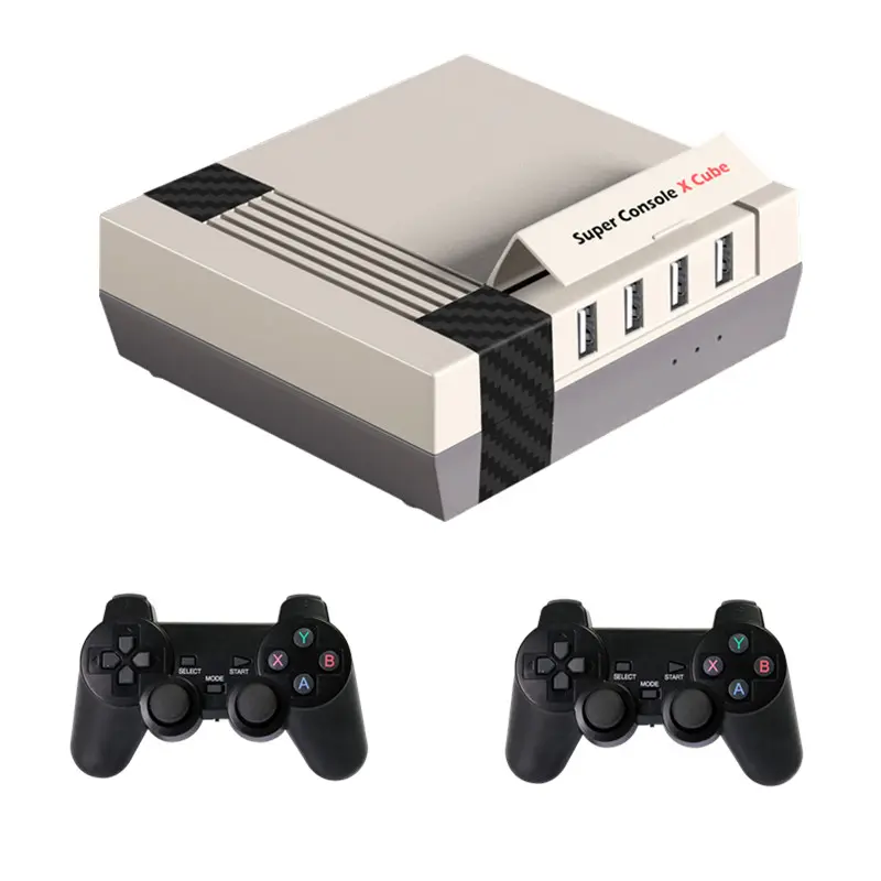 Kinhank Super Console X Cube Retro Video Game Console Built-in 117000 Games for PSP/PS1/N64/DC/MAME/GBA Kid Gift with Controller