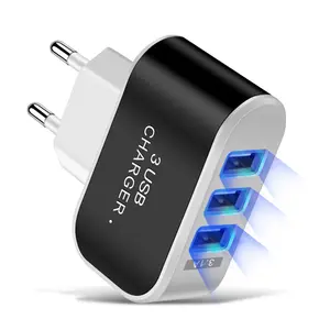 Portable Colorful 3X USB Travel Charger For IPhone Macbook Quick Charging Fast Phone Charger For Apple Huawei USB Wall Charger