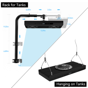 CTLite our W قابل للبرمجة 6 قنوات IP65 طيف كامل منخفض الضوضاء مؤقت ضوء الشعاب المرجانية لحوض السمك في المياه المالحة - Product Image 2