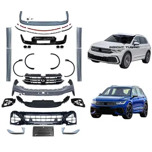 Grosir Aksesori Mobil Bodykit rok samping Bumper mobil untuk Vw Tiguan To Tiguan R desain 2021 Kit Bodi