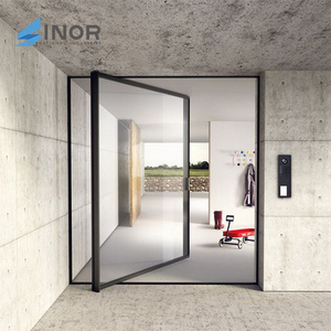 Butoir de porte en cuivre à pivot moderne de style moderne Panneau fixe géant surdimensionné Long en acier Grand prix - Product Image 6