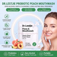 Fabricant OEM de dentifrice, blanchiment dentaire, fil dentaire probiotique, bain de bouche saveur pêche - Marque privée personnalisée