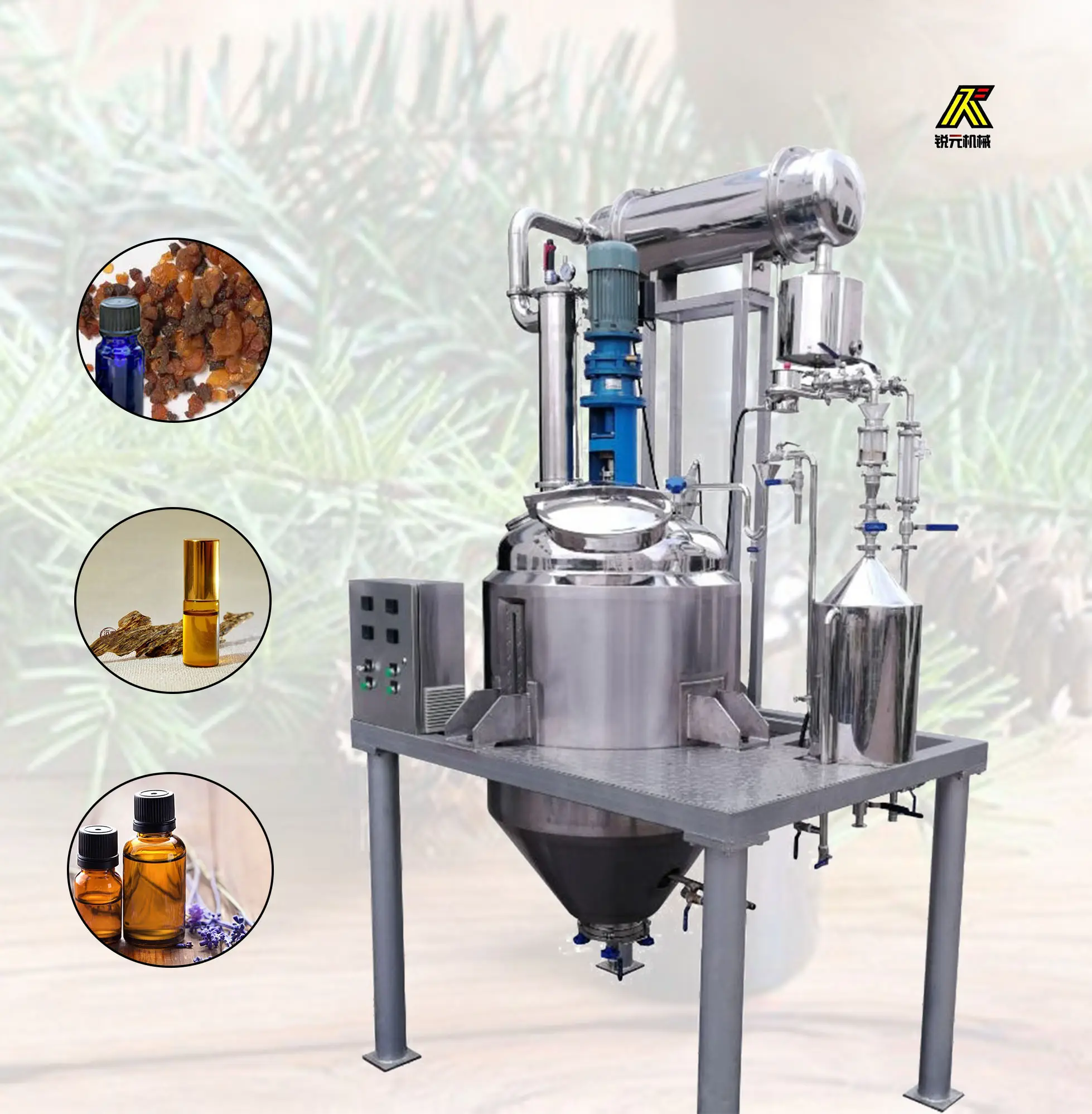 Rose Essential Oil Extractor/Vacuum Distillation Equipment/Ethanol Extraction Machine