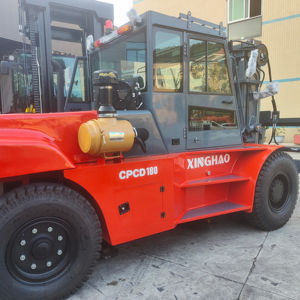 Carretilla elevadora de 18 <span class=keywords><strong>20</strong></span> toneladas para camión elevador de contenedores vacíos para muelle de puerto, carretilla elevadora de servicio pesado diésel con posicionador de horquilla de CA de cabina completa - Product Image 1