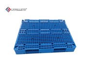 LYPALLETS Palettes en plastique réversibles robustes pour l'emballage de sacs, produits, rayonnages et empilage