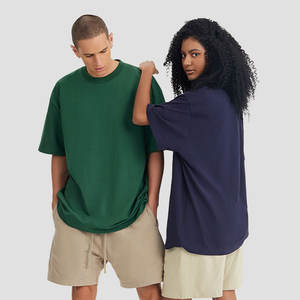 Camiseta de algodón con logotipo personalizado 240GSM 100% estilo callejero para hombre vintage de gran tamaño - Product Image 2