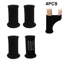 Protecteurs de pieds de chaise tricotés à haute élasticité, ensembles de chaussons et de chaussettes de meubles à Double épaisseur