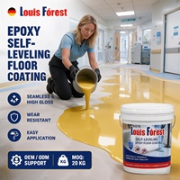 Cat Epoxy Dua Komponen Rasio 8:1 Permukaan Mengkilap Tinggi untuk Material Pelapis Proyek Garasi Showroom Komersial
