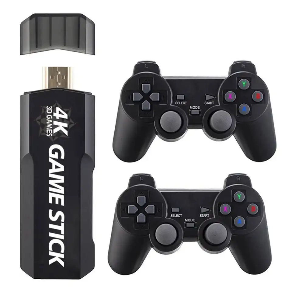 Wholesale 2.4g Double Wireless Controller Hd 4k Video Game Stick Console Retro Tv Video Games Consola GD10 For Children