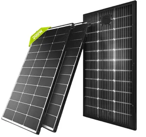 Panel solar bifacial 160W 200W 250W 300W Residencial 120W Sistema de panel solar de doble vidrio para el hogar