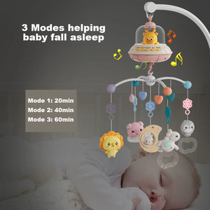 SeaMind Brinquedos do bebê recém-nascido pendurado sinos da cama 0-6 meses luzes rotativas música sinos de cabeceira quebra-cabeça calmante e agitando sinos - Product Image 4
