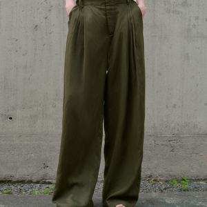 Pantalon large uni pour femme, automne 2025, respirant et décontracté, style rétro, pantalon droit - Product Image 2