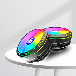 COOLMOON-Ventilador de <span class=keywords><strong>CPU</strong></span> para ordenador, dispositivo con logotipo personalizado, color fijo, RGB, W120, PWM, 4 pines, radiador pequeño, INTEL, AMD, para juegos, PC - Product Image 1