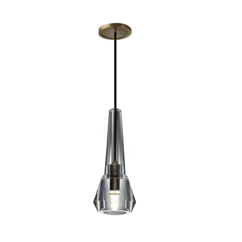 Unique luxury crystal suspension pendant lamps modern decorative small chandelier hotel shop pendant light