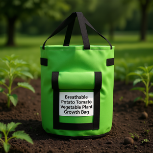 Bolsa Transpirable para Cultivo de Plantas, Mediana, Verde, para Cultivar Vegetales - Product Image 2