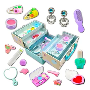 The manufacturer customizes beautiful little children's cosmetics set girl ice princess for small box children's cosmetics set
