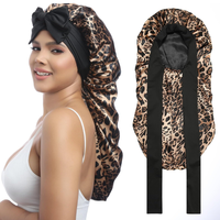 Bonnet Satin Mewah QINGYAN untuk Wanita dengan Desain Bernapas, Perlindungan Rambut Saat Tidur dan Sesi SPA, Penggunaan Sehari-hari